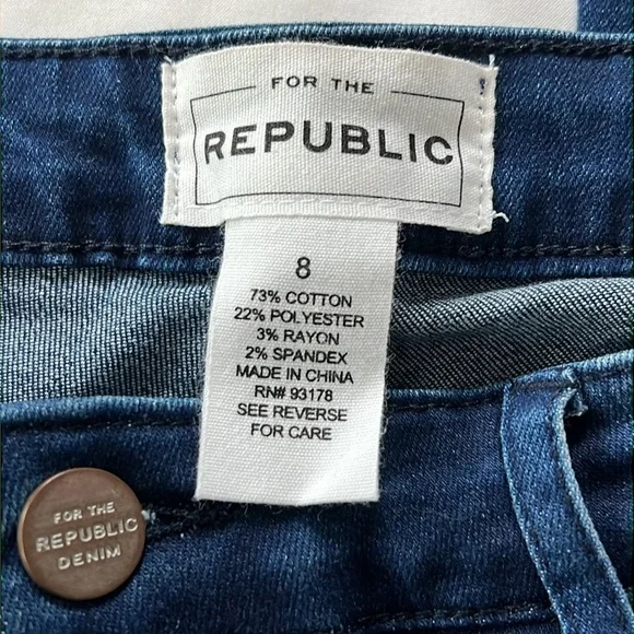 For the Republic Feather Hem Flare Leg Jeans - Picture 5 of 5